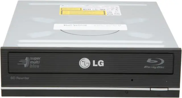 Alt view image 2 of 4 - LG Black 12X BD-R 2X BD-RE 16X DVD+R 12X DVD-RAM 10X BD-ROM 4MB Cache SATA Internal 12X Super Multi Blue with 3D Playback Blu-ray Disc Rewriter WH12LS38 LightScribe Support - OEM