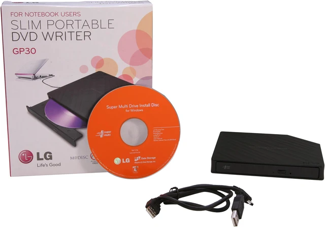 Alt view image 5 of 5 - LG USB 2.0 External DVD Burner Model GP30NB20