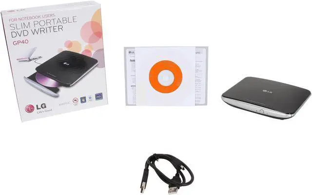 Alt view image 6 of 6 - LG USB 2.0 Super Multi Portable DVD Rewriter Model GP40NB40