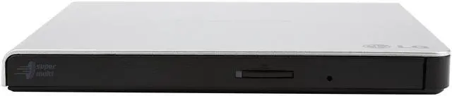 Alt view image 2 of 6 - LG External CD / DVD Rewriter With M-Disc Mac & Surface Support (Silver) - Model GP65NS78