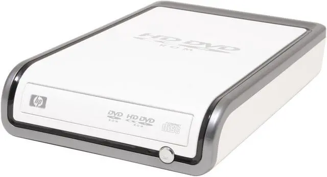 Alt view image 2 of 5 - HP 2.4X HD DVD-ROM, 5X DVD-ROM, 14X CD-ROM USB 2.0 External HD DVD-ROM reader Model HD100