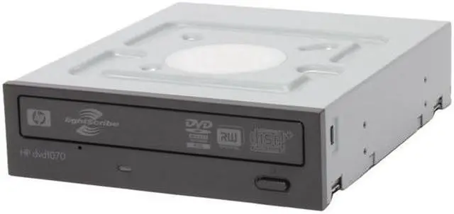 Main image of HP 20X DVD±R DVD Burner with LightScribe 20X DVD+R 8X DVD+RW 8X DVD+R DL 20X DVD-R 6X DVD-RW 16X DVD-ROM 48X CD-R 32X CD-RW 48X CD-ROM Black SATA Model DVD1070I-BULK LightScribe Support - OEM