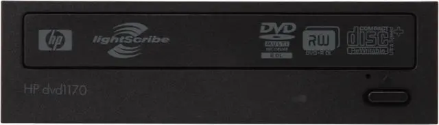 Alt view image 2 of 6 - HP 22X DVD Burner 22X DVD+R 22X DVD-R Black SATA Model 1170i LightScribe Support