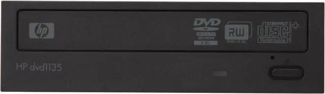 Alt view image 2 of 5 - HP 22X DVD Burner 22X DVD+R 22X DVD-R Black IDE Model 1135i