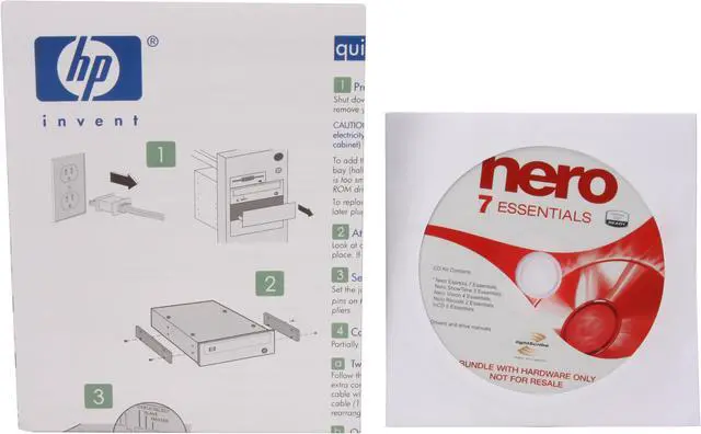 Alt view image 4 of 5 - HP 22X DVD Burner 22X DVD+R 22X DVD-R Black IDE Model 1135i