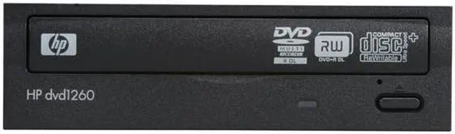 Alt view image 10 of 14 - HP 24X Multiformat DVD Writer 24X DVD+R 8X DVD+RW 12X DVD+R DL 24X DVD-R 6X DVD-RW 16X DVD-ROM 48X CD-R 32X CD-RW 48X CD-ROM Black SATA Model 1260i