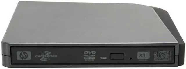 Alt view image 2 of 4 - HP USB 2.0 8x External Slim Multiformat DVD Writer Model dvd556s LightScribe Support
