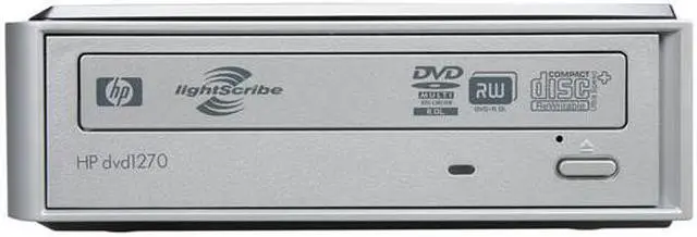 Alt view image 2 of 6 - HP USB 2.0 External CD/DVD Writer Model dvd1270e LightScribe Support