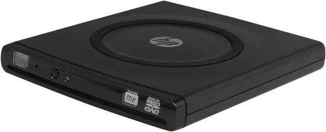 Alt view image 5 of 6 - HP USB 2.0 8X External Slot-load Slim Multiformat DVD Writer Model DVD560S
