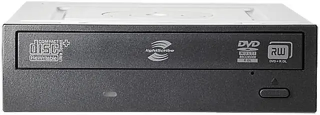 Main image of HP DVD Burner 16X DVD+R 8X DVD+RW 8X DVD+R DL 6X DVD-RW 16X DVD-ROM 48X CD-R 32X CD-RW 48X CD-ROM Black SATA Model QS208AA