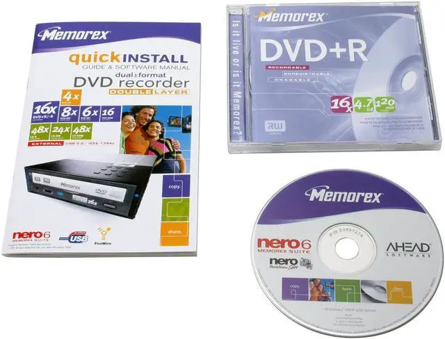 Alt view image 5 of 7 - Memorex IEEE 1394 / USB 2.0 External Dual Layer DVD Burner Model 32023288