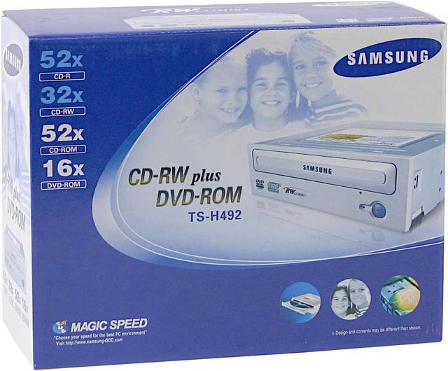 Alt view image 4 of 4 - SAMSUNG Combo Drive 16X DVD-ROM 52X CD-R 32X CD-RW 52X CD-ROM Beige IDE Model TS-H492A/WRDH