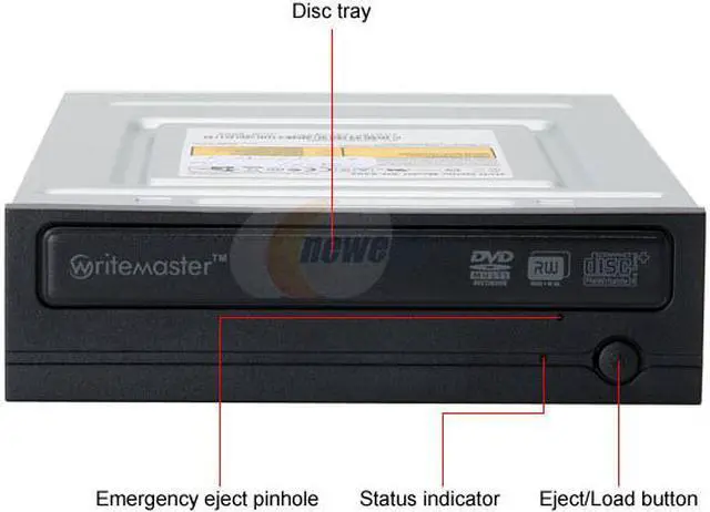 Alt view image 2 of 3 - SAMSUNG 20X DVD±R DVD Burner 20X DVD+R 8X DVD+RW 12X DVD+R DL 20X DVD-R 6X DVD-RW 16X DVD-ROM 48X CD-R 32X CD-RW 48X CD-ROM Black PATA Model SH-S202G - OEM