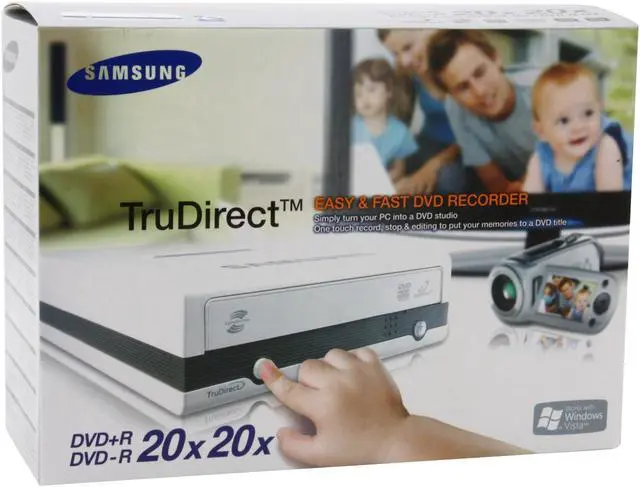 Alt view image 6 of 6 - SAMSUNG USB 2.0 External 20X DVD±R DVD Burner Model SE-S204S/AMWN LightScribe Support