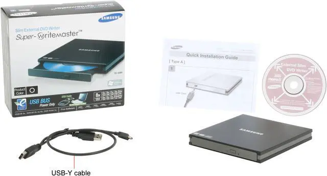 Alt view image 11 of 11 - SAMSUNG USB 2.0 Slim External 8X DVD Drive USB-Powered Model SE-S084B