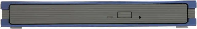 Alt view image 2 of 4 - SAMSUNG USB 2.0 Blue Slim External CD/DVD Burner Model SE-S084