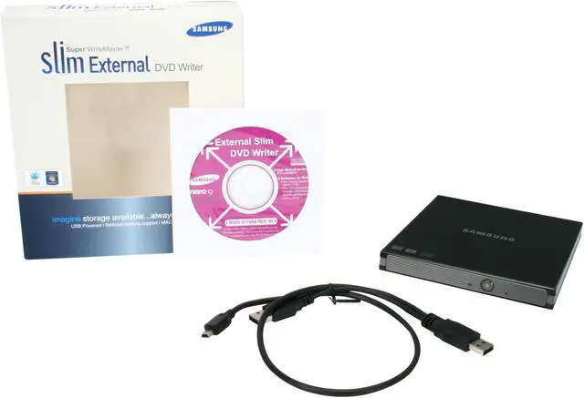 Alt view image 5 of 5 - SAMSUNG USB 2.0 Slim External DVD Writer Model SE-S084C