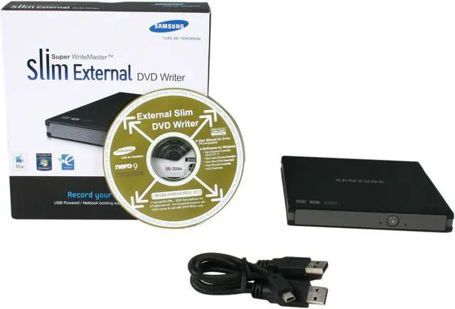 Alt view image 5 of 5 - SAMSUNG USB 2.0 External CD/DVD Drive Model SE-S084F/RSBS