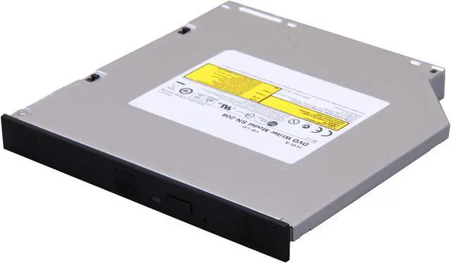 Main image of SAMSUNG Internal Slim 8x DVD Writer 8X DVD+R 8X DVD+RW 6X DVD+R DL 8X DVD-R 6X DVD-RW 8X DVD-ROM 24X CD-R 24X CD-RW 24X CD-ROM SATA Model SN-208DB/BEBET - OEM