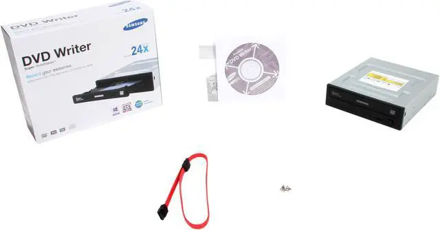 Alt view image 5 of 5 - SAMSUNG DVD Burner 24X DVD+R 8X DVD+RW 8X DVD+R DL 24X DVD-R 6X DVD-RW 16X DVD-ROM 48X CD-R 24X CD-RW 48X CD-ROM SATA Model SH-224DB/RSBS