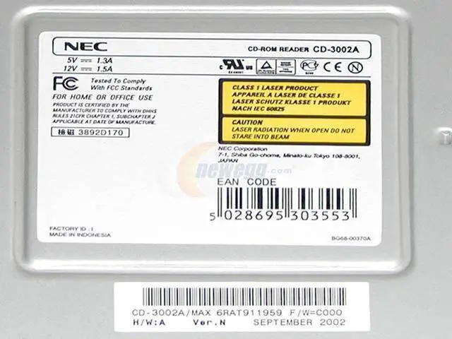 NEC Beige IDE CD-ROM Drive Model CD-3002A/MXL - Newegg.com