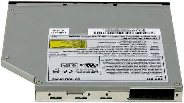 Alt view image 2 of 2 - Quanta Black 24X CD-ROM IDE/ATAPI Slim SLOT-IN CD-ROM Drive Model TCR241