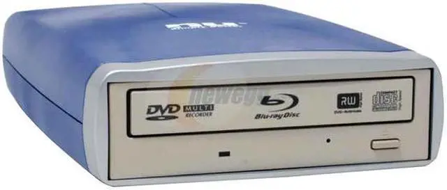Main image of NU USB 2.0 External Blu-ray DVD Burner by Quanta, Plus One 25GB Blu-ray blank Disc Model HBR258