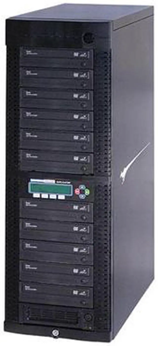 Main image of Kanguru Black 1 to 11 24X DVD+R 8X DVD+RW 12X DVD+R DL 24X DVD-R 6X DVD-RW 48X CD-R DVD Duplicator w/ Internal Hard Drive Model DVDDUPE-SHD11