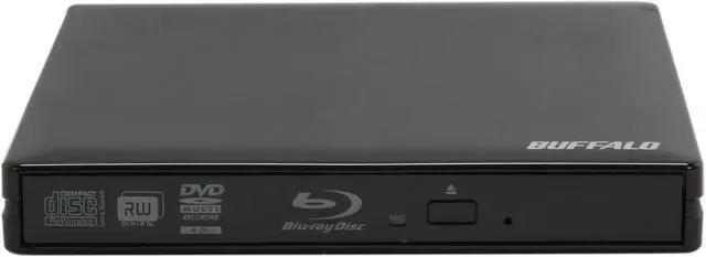 Alt view image 2 of 5 - BUFFALO USB 2.0 MediaStation 6x Portable Blu-ray Writer Model BR-PX68U2/BK