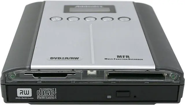 Alt view image 3 of 9 - Addonics USB 2.0 External DVD Burner Model AEMFR842D