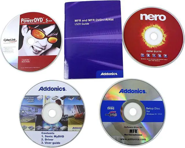 Alt view image 7 of 9 - Addonics USB 2.0 External DVD Burner Model AEMFR842D