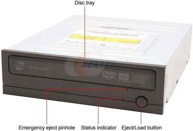 Alt view image 2 of 5 - LACIE Black 16X DVD+R 8X DVD+RW 8X DVD+R DL 16X DVD-R 6X DVD-RW 16X DVD-ROM 48X CD-R 32X CD-RW 40X CD-ROM 2M Cache IDE DVD Burner w/ LightScribe Technology