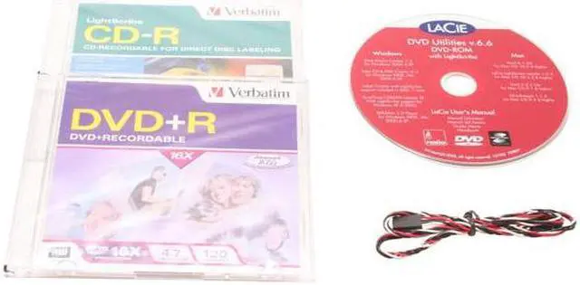 Alt view image 4 of 5 - LACIE Black 16X DVD+R 8X DVD+RW 8X DVD+R DL 16X DVD-R 6X DVD-RW 16X DVD-ROM 48X CD-R 32X CD-RW 40X CD-ROM 2M Cache IDE DVD Burner w/ LightScribe Technology