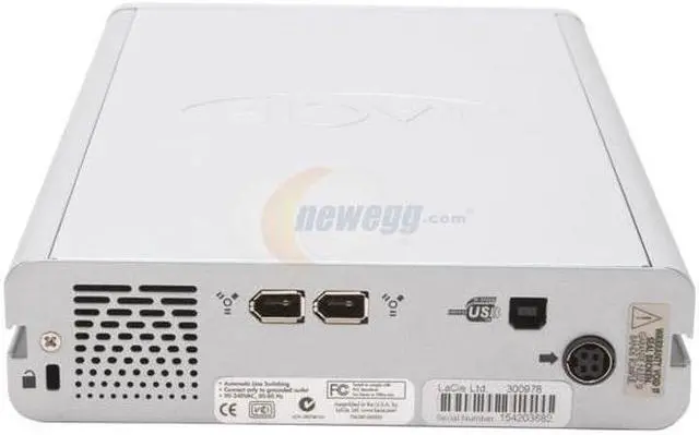 Alt view image 2 of 4 - LACIE Black 16X DVD+R 8X DVD+RW 8X DVD+R DL 16X DVD-R 6X DVD-RW 16X DVD-ROM 48X CD-R 32X CD-RW 48X CD-ROM 2M Cache IEEE 1394 / USB 2.0 External DVD Burner with LightScribe Model 300978