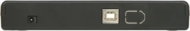 Alt view image 3 of 4 - Rosewill USB 2.0 Slim8x DVD Writer External Optical Drive for PC Model ROD-EX001 Black