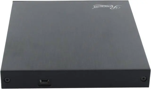 Alt view image 3 of 7 - Rosewill Model ROD-EX002 - Slim Aluminum 8X DVD Writer - USB 2.0 - External Optical Drive for PCs - Black