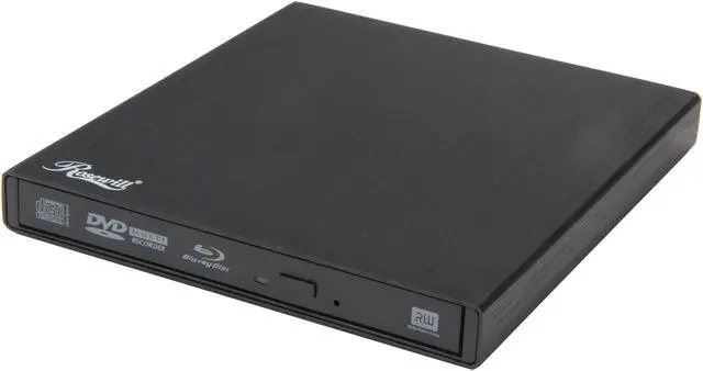 Main image of Rosewill USB 3.0 External Slim Aluminum 6x Blu-ray Writer Model RDED-12001 BDXL Support w/ Full Cyberlink PowerDVD