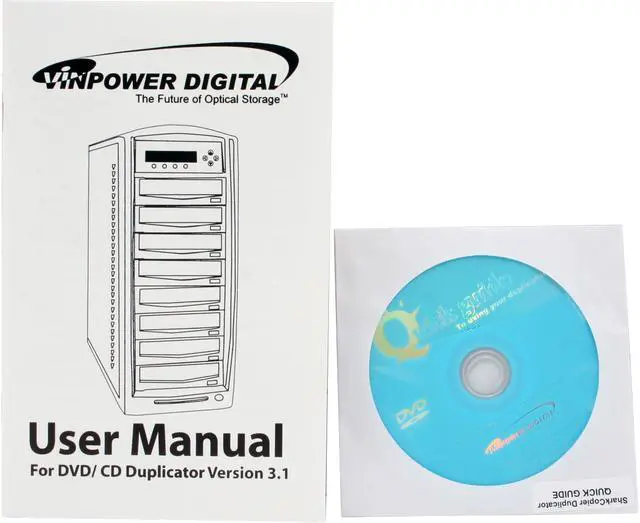 Alt view image 11 of 14 - VINPOWER Black 1 to 5 18X DVD+R 8X DVD+RW 8X DVD+R DL 18X DVD-R 6X DVD-RW 48X CD-R 32X CD-RW with NEC Drive, 200GB HDD DVD Duplicator plus with Thermal CD/DVD Disc Printer Model VP4690-NEC-5BK-CDP78