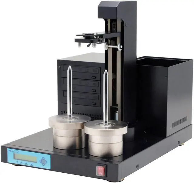 Alt view image 2 of 10 - VINPOWER Black 3 Targets 100 Disc Capacity 20X DVD+R 8X DVD+RW 8X DVD+R DL 20X DVD-R 6X DVD-RW 40X CD-R 32X CD-RW TITAN lite CD/DVD Duplicator Model VP1-DPIO316-BK