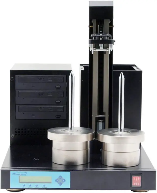 Alt view image 3 of 10 - VINPOWER Black 3 Targets 100 Disc Capacity 20X DVD+R 8X DVD+RW 8X DVD+R DL 20X DVD-R 6X DVD-RW 40X CD-R 32X CD-RW TITAN lite CD/DVD Duplicator Model VP1-DPIO316-BK