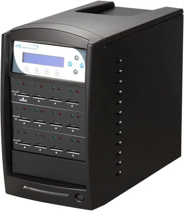 Main image of VINPOWER 1 to 11 Secure Digital (SD) / Micro SDHC (MicroSD) Flash Memory Duplicator Black Model SDShark-11T-BK