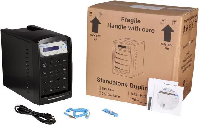 Alt view image 5 of 5 - VINPOWER Black 1 to 15 Duplicator Model USBShark-15T-BK