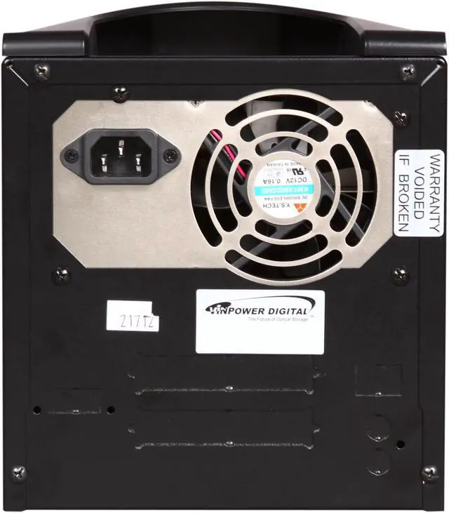 Alt view image 4 of 6 - VINPOWER Black 1 to 2 Hard Drive Duplicator Model HDDShark-2T-BK