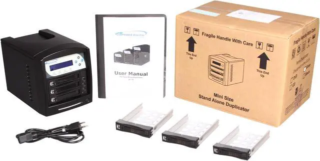 Alt view image 6 of 6 - VINPOWER Black 1 to 2 Hard Drive Duplicator Model HDDShark-2T-BK