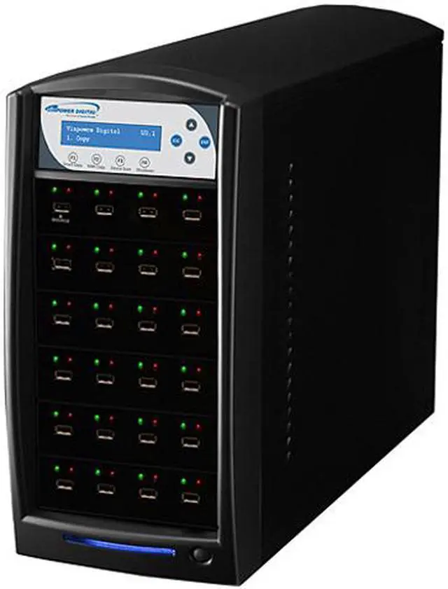 Main image of VINPOWER Black 1 to 23 USBShark USB Flash Copy Tower Duplicator Model USBSHARK-23T-BK