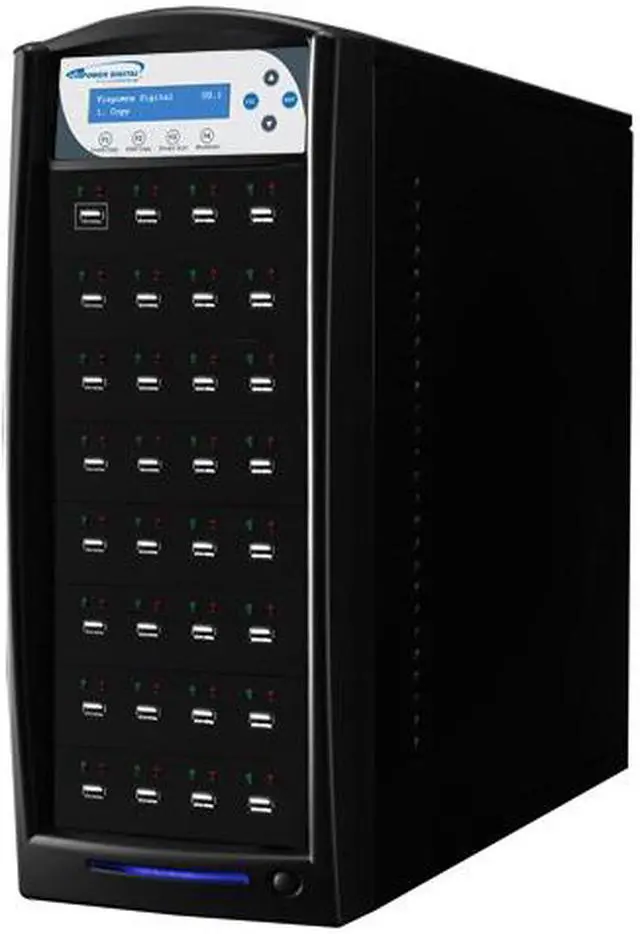 Main image of VINPOWER Black 1 to 31 USBShark USB Flash Copy Tower Duplicator Model USBSHARK-31T-BK