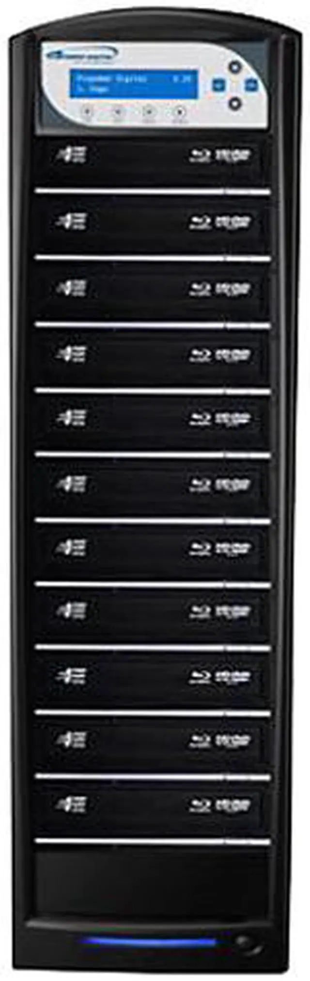 Main image of Vinpower SharkBluCP 1 to 11 Blu-ray DVD CD BDXL Burner Duplicator Add Copy Protection Copier Model SharkBluCP-S11T-BK
