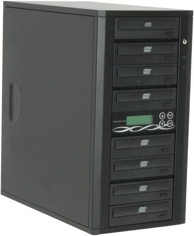 Main image of Spartan Black 1 to 7 52X CD-R 32X CD-RW CD Duplicator With Sony Drive, Master Error Model DM-ACS5207BK