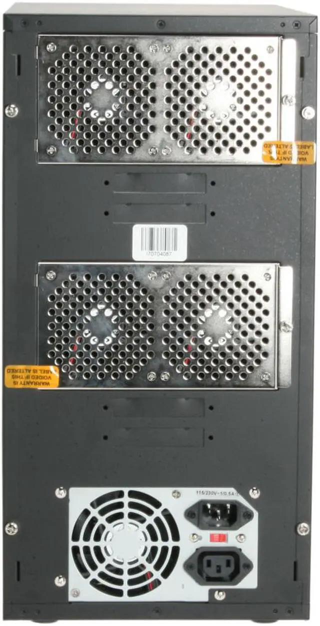 Alt view image 5 of 8 - Spartan Black 1 to 7 52X CD-R 32X CD-RW CD Duplicator With Sony Drive, Master Error Model DM-ACS5207BK