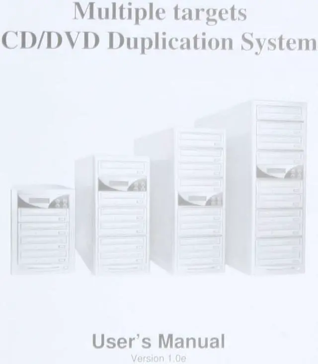 Alt view image 7 of 8 - Spartan Black 1 to 7 52X CD-R 32X CD-RW CD Duplicator With Sony Drive, Master Error Model DM-ACS5207BK